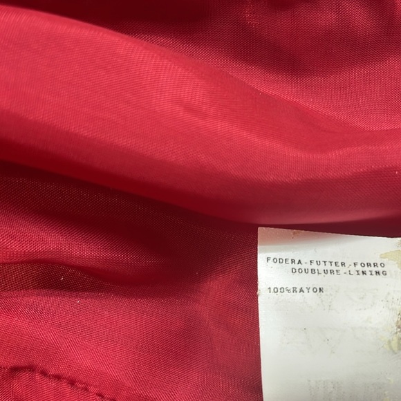 Moschino Cheap and Chic Red Front Bow Sheath Dress Size 6 Sleeveless Midi - Picture 13 of 15